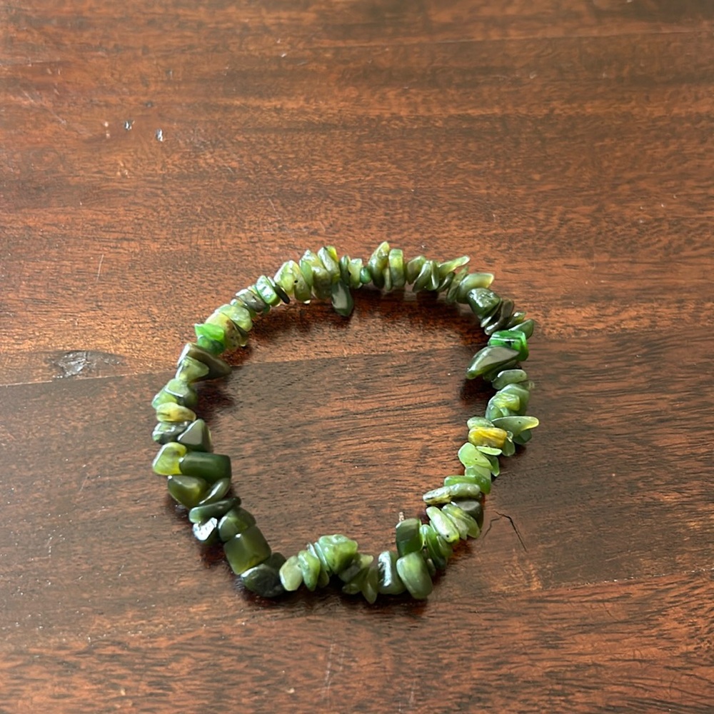 Authentic stretchable Jade bracelet